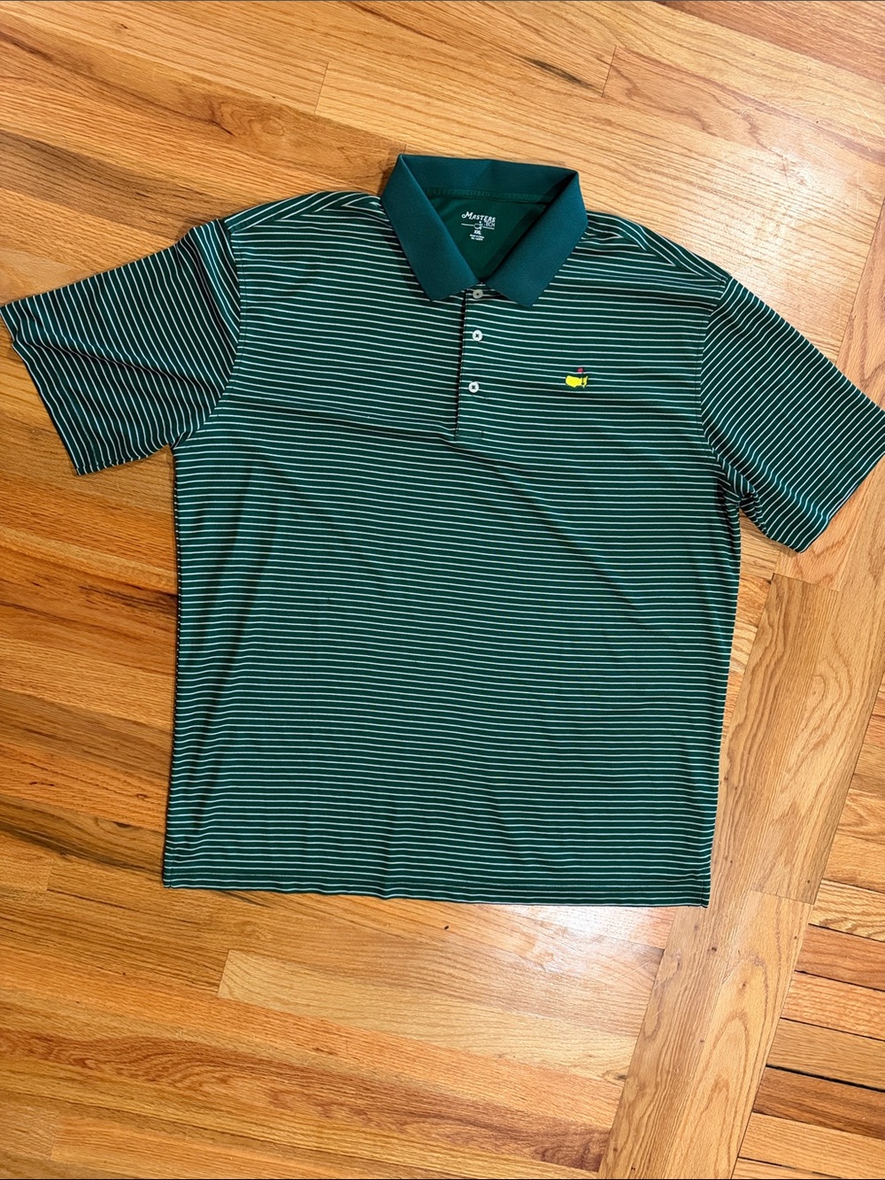 MASTERS GREEN WHITE POLO